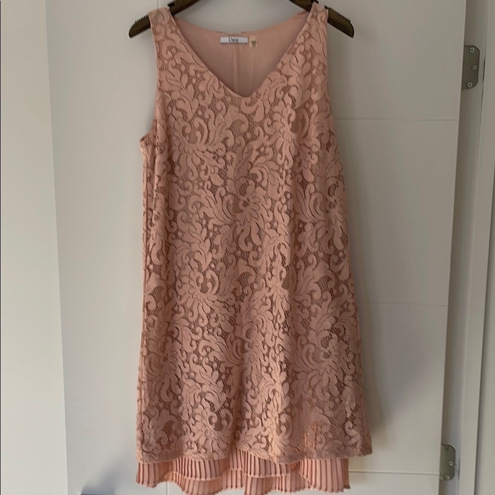 Dex Pink Sleeveless V-Neck Sundress Mini